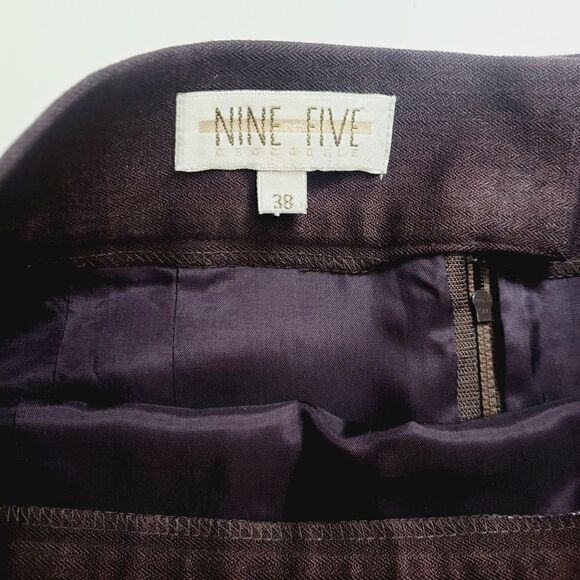 Nine to Five Crocodile Aubergine Pencil Skirt - Picture 4 of 9